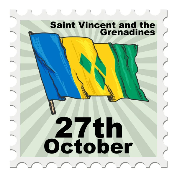 Nationale dag van Saint Vincent en de Grenadines — Stockvector