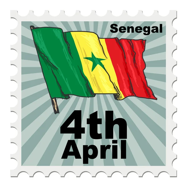 Nationale dag van Senegal — Stockvector