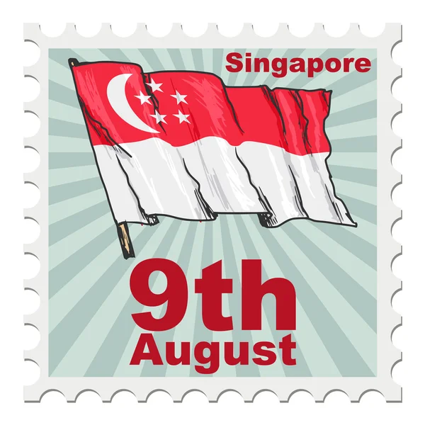 Nationaler Tag der Singapore — Stockvektor