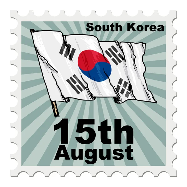 Día nacional de Corea del Sur — Archivo Imágenes Vectoriales