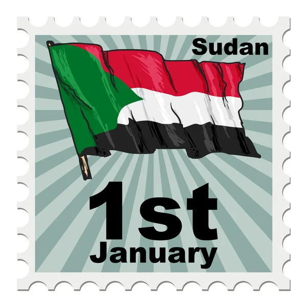 Szudáni nemzeti nap — Stock Vector