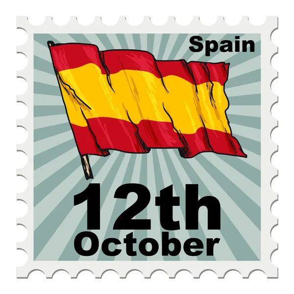 Día nacional de España — Vector de stock