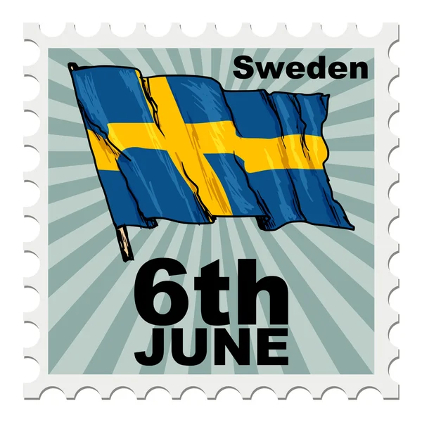 National day of Sweden — Stock Vector