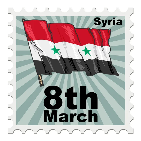 Nationale dag van Syrië — Stockvector