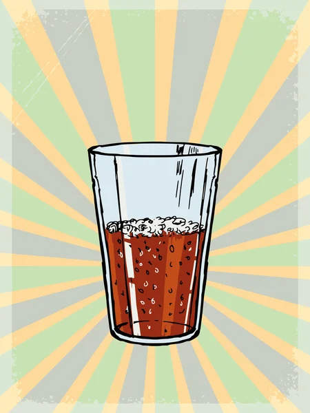 Fundal vintage cu cola — Vector de stoc