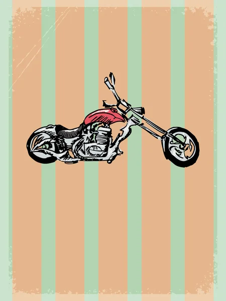 Vintage background with bike — Stock Vector