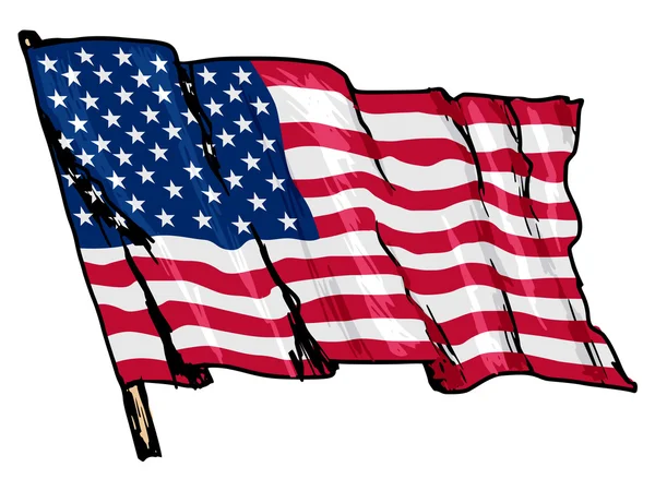 Bandera de USA — Vector de stock