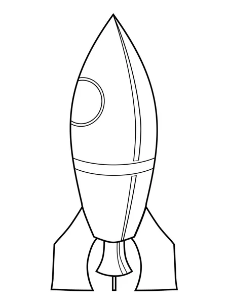 Toy symbolic rocket — Stock Vector