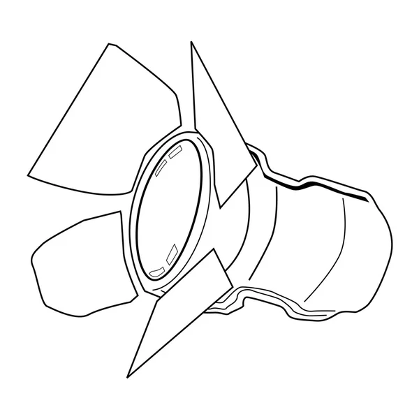 Proyector, equipo de estudio — Archivo Imágenes Vectoriales