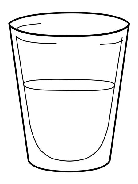 Verre d'eau — Image vectorielle