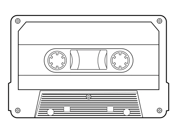 Audio cassette — Stockvector