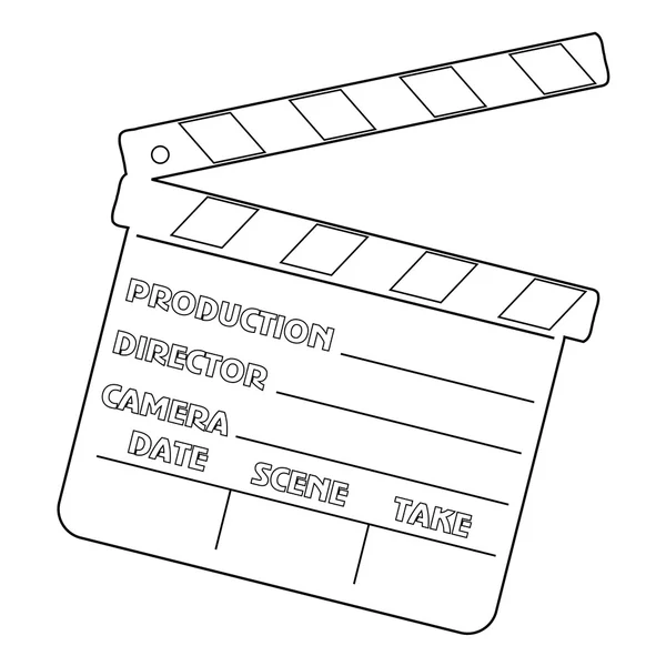 Película clapper — Vector de stock