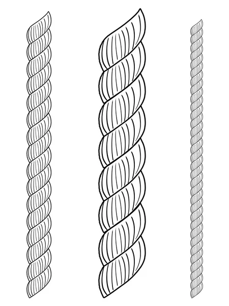 Uppsättning linor — Stock vektor