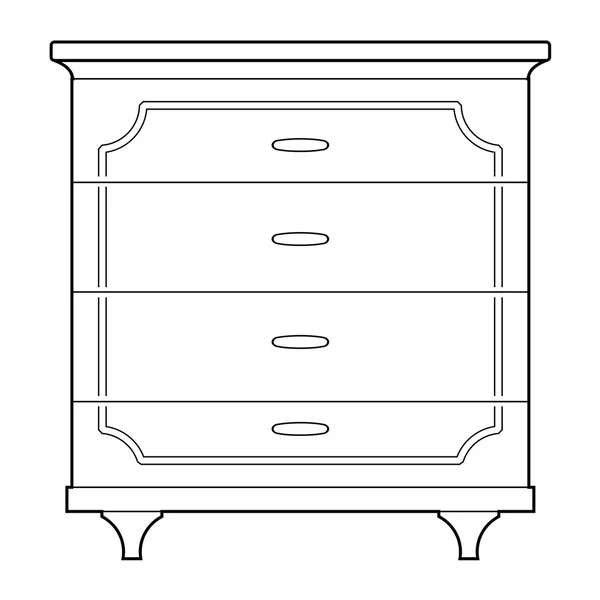 Commode — Image vectorielle