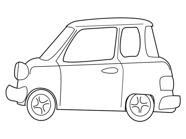 Minicar dos desenhos animados — Vetor de Stock