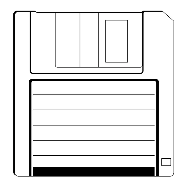 Floppy, computer equipment — Stock Vector