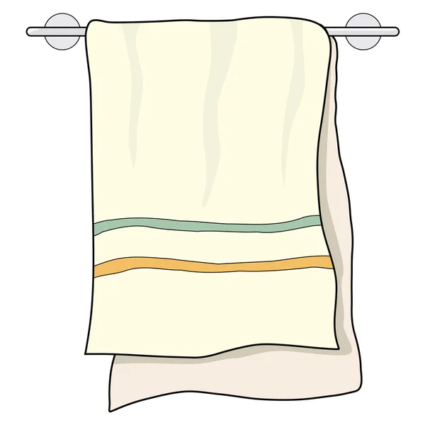 Handtuch, zu Hause bezogene Objekt — Stockvektor