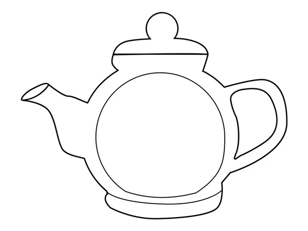 Teáskannát a tea és kávé — Stock Vector