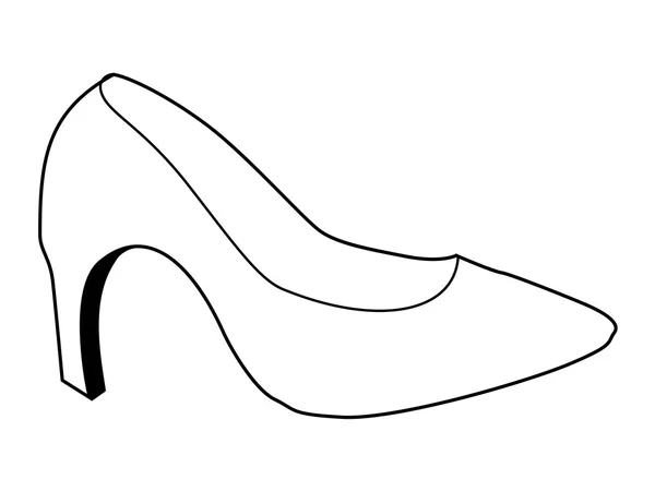 Kvinnliga skor — Stock vektor