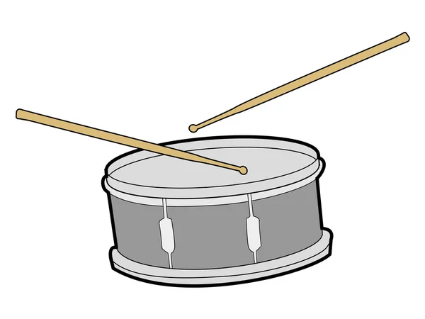 Tamburo, strumento musicale — Vettoriale Stock