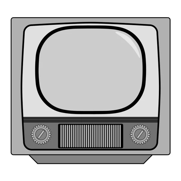 Ročníku televizní přijímač — Stockový vektor