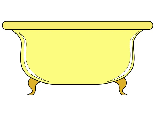 Baño, vista lateral — Vector de stock