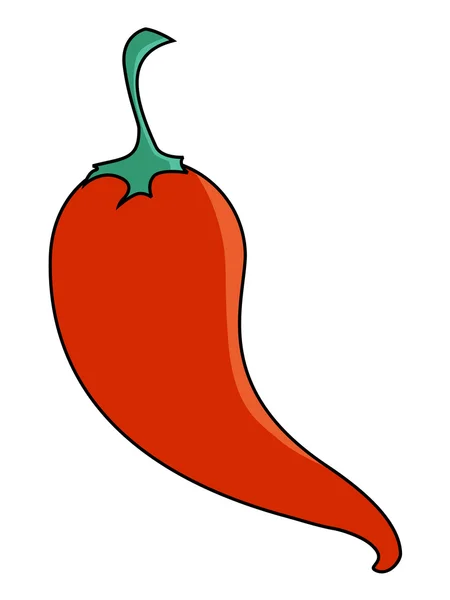 Forró chili paprika — Stock Vector