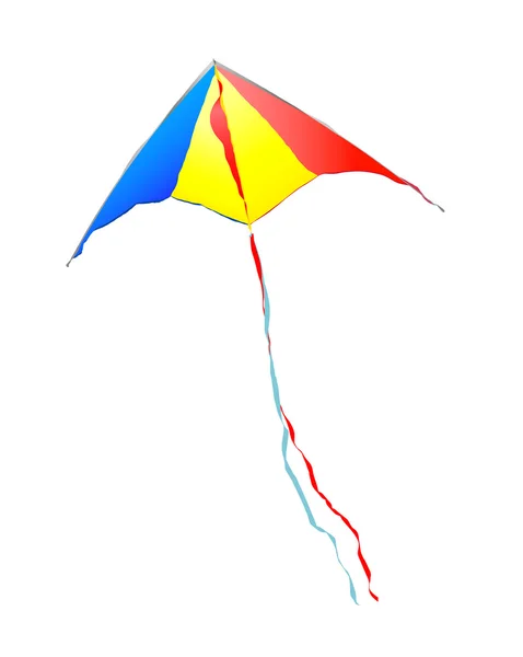 Vector kite på vit bakgrund — Stock vektor