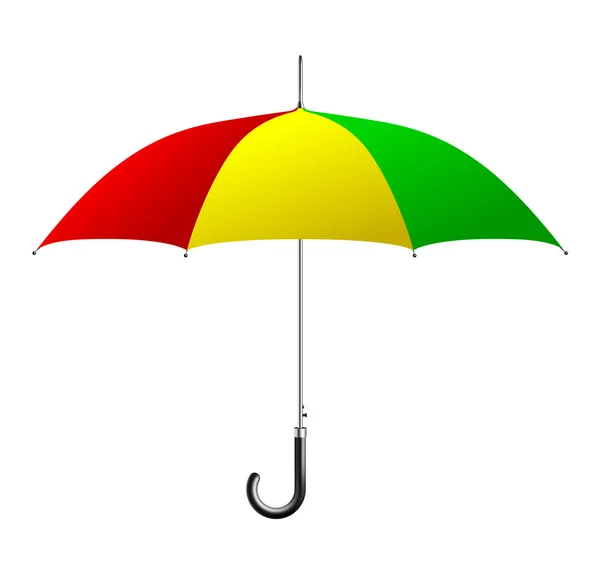 Parapluie coloré sur fond blanc. Illustration vectorielle . — Image vectorielle