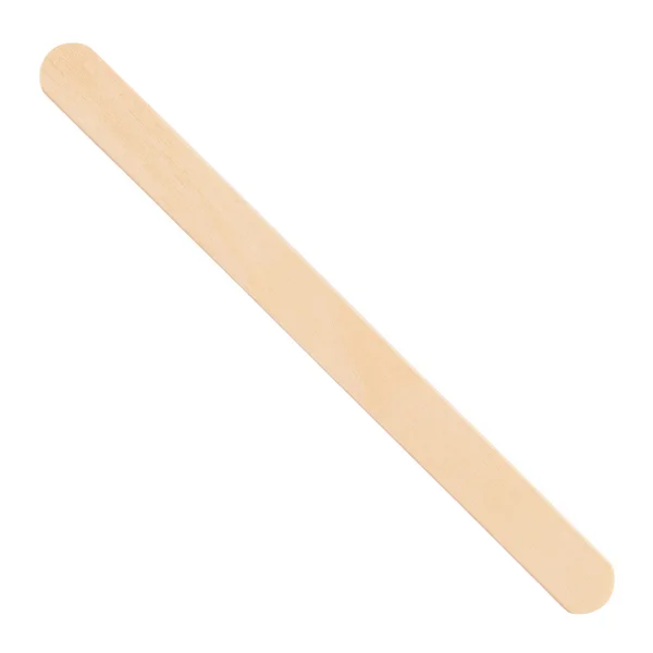 Деревянная палочка для мороженого на белом фоне — стоковое фото