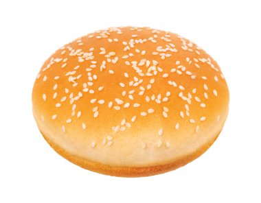 Hamburger Çöreği Beyaz Arkaplanda