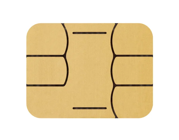 SIM card chip on a white background — Stock Photo, Image