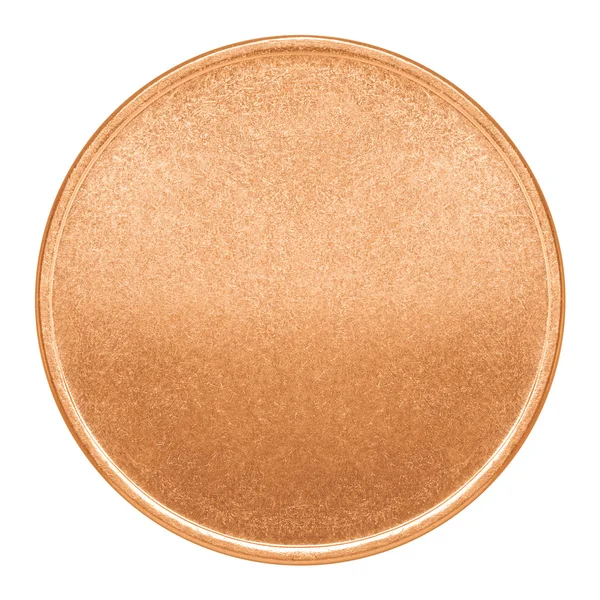 Modelo em branco para moeda de cobre — Fotografia de Stock