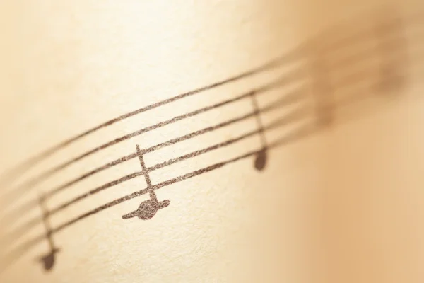 Музыка на бумаге . — стоковое фото