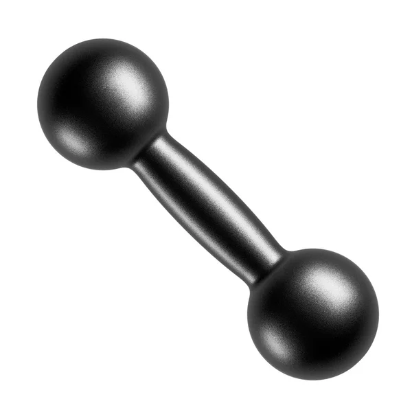 Black dumbbell object — Stock Photo, Image