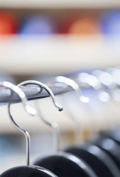 Hangers at a clothing store — Stock Photo, Image