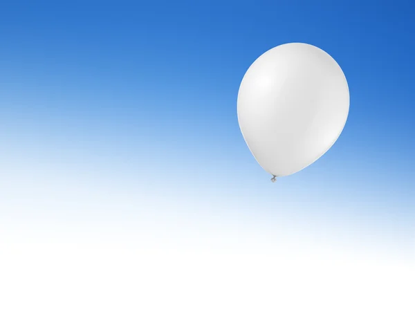 气球在天空与文本的空间 — 图库照片