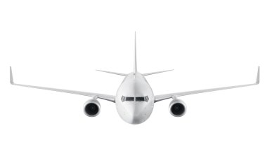 Passenger airplane isolated on white background clipart