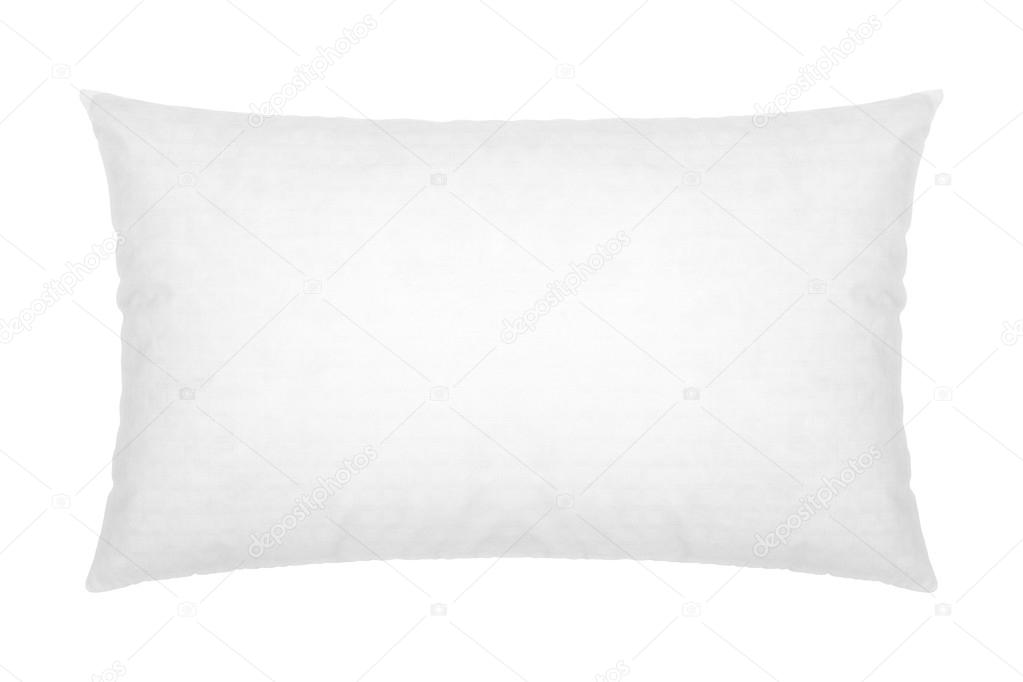 white pillow on white background