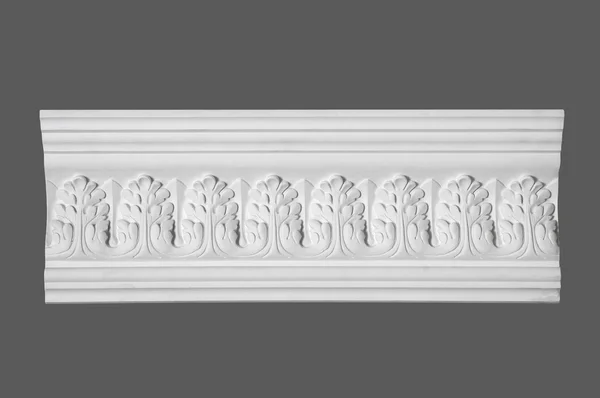 Moldeo de estuco blanco, elementos de diseño de pared — Foto de Stock
