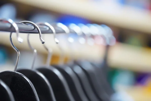 Hangers at a clothing store — Stock Photo, Image