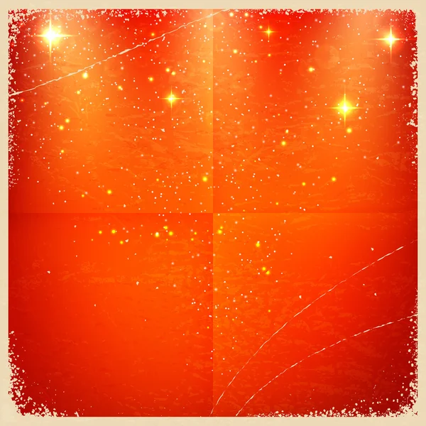 Fundo retro vintage vermelho com estrelas. Ilustração vetorial —  Vetores de Stock