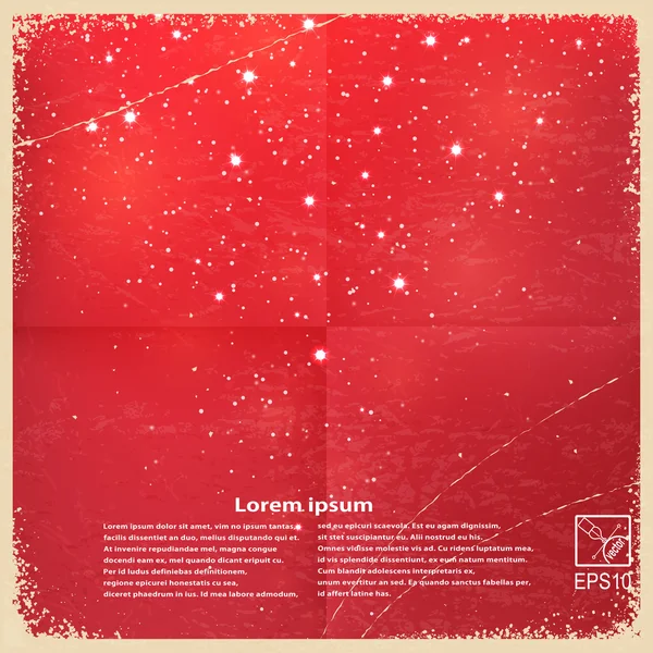 Red vintage grunge background. Vector illustration — Stock Vector