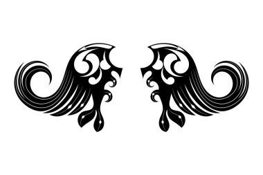 Grafik tasarım Kabile dövme kanatları