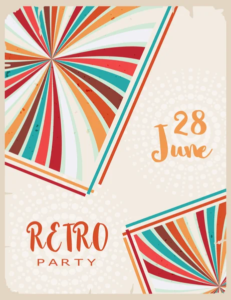 Vintage flyer. Illustration retro flyer - an invitation to the r — Stock Vector