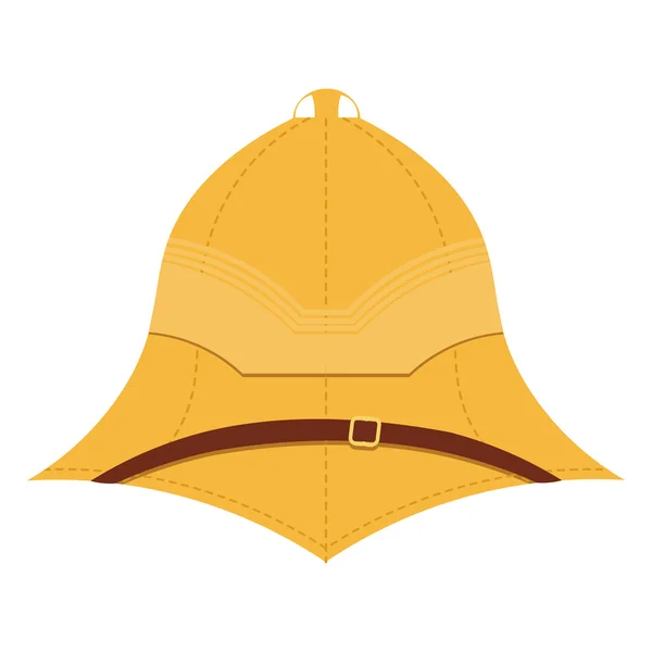 Illustration cork helmet on a white background. Isolate. Element — Stock Vector