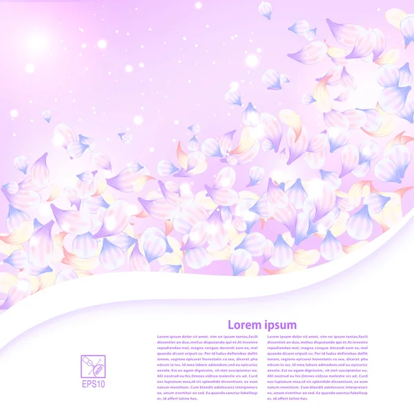 Abstract purple floral background with a field for the text. Vec — Stock Photo, Image