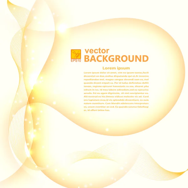 Abstract light golden background with flares illustratio — Stockfoto