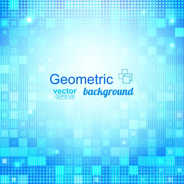 Abstract blue background with geometric elements. Vector illustr — Stock Vector