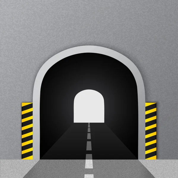 Tunel drogowy. Ilustracja wektorowa. — Wektor stockowy